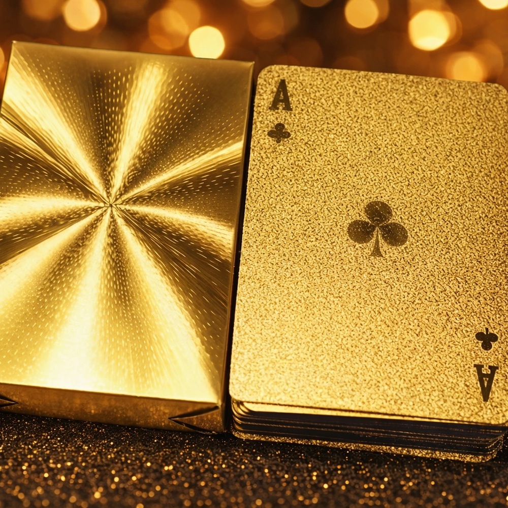 Gold Playing Cards Set
